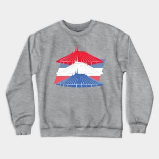 Space Mountain - Fourth of July - Red White and Blue Crewneck Sweatshirt